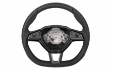 Leather steering wheel - 3-spoke