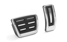 Stainless-steel foot pedal covers