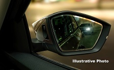 Auto dimming pasenger mirror