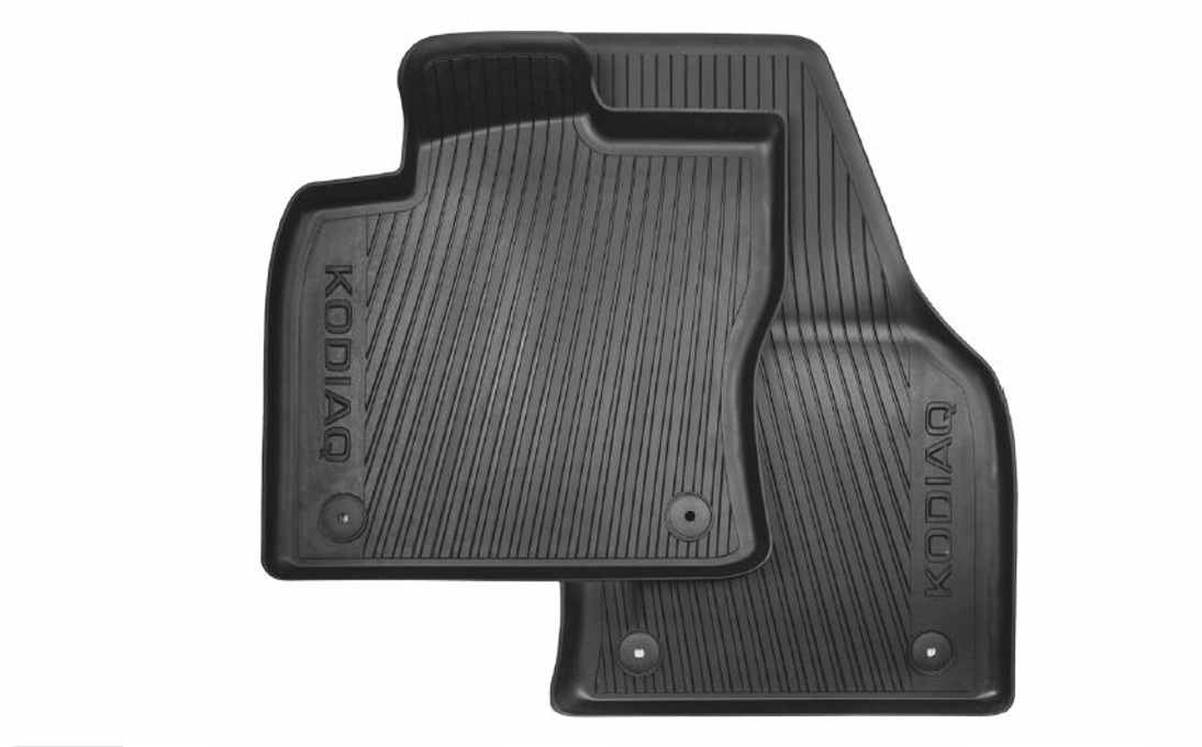 All-weather foot mats | For accessories Mats car Catalog Kodiaq | republic Car your Slovak | - | front Interior 