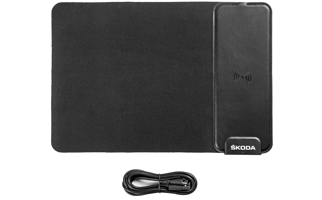 Podložka pod myš s bezdrôtovým dobíjaním