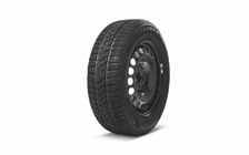 Complete 16" steel wheel with winter tyre SUPERB III