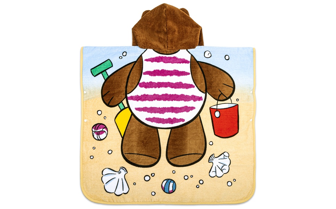 Girl's hooded bath towel