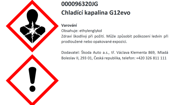 Ready-mix of cooling liquid G12evo 1 l