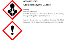 Ready-mix of cooling liquid G12evo 1 l