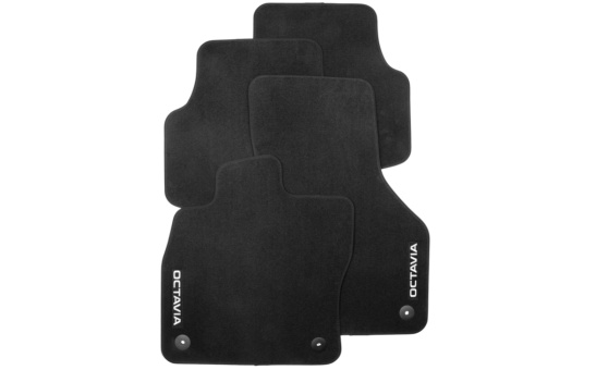 Textile foot mats Premium Octavia III, Octavia IV