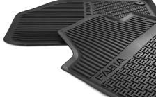 Rubber foot mats Fabia III - front