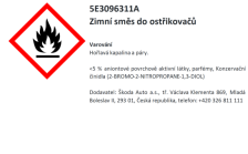 Zimná zmes do ostrekovačov