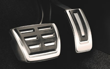 Stainless-steel foot pedal covers