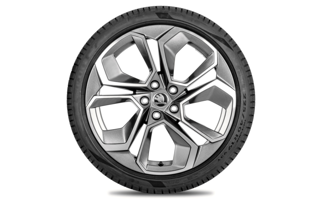Complete summer alloy wheel Altair 19" for Octavia IV