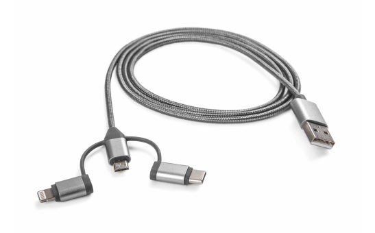 Nabíjací dátový kábel 3v1 pre USB-A 