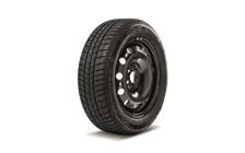 Complete 15" steel wheel with winter tyre FABIA III, RAPID DOT 2019