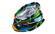 Multifunctional scarf with motive