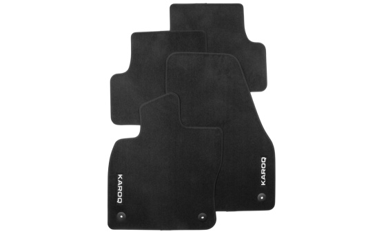Textile foot mats Premium Karoq