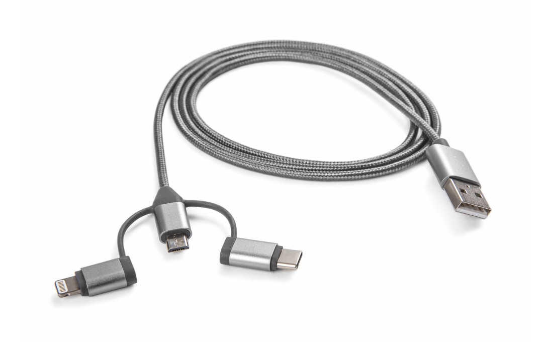 Nabíjací dátový kábel 3v1 pre USB-A 