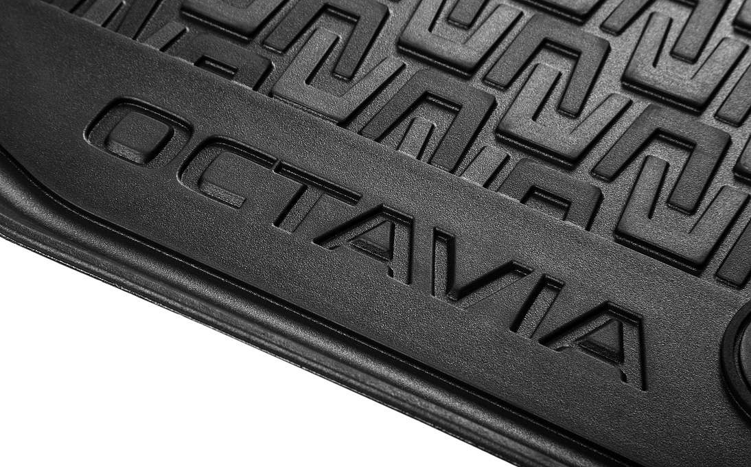 Rubber foot mats for Octavia III
