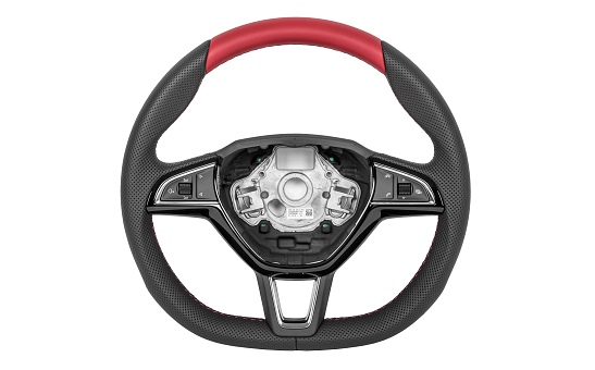 Three-spoke sports steering wheel