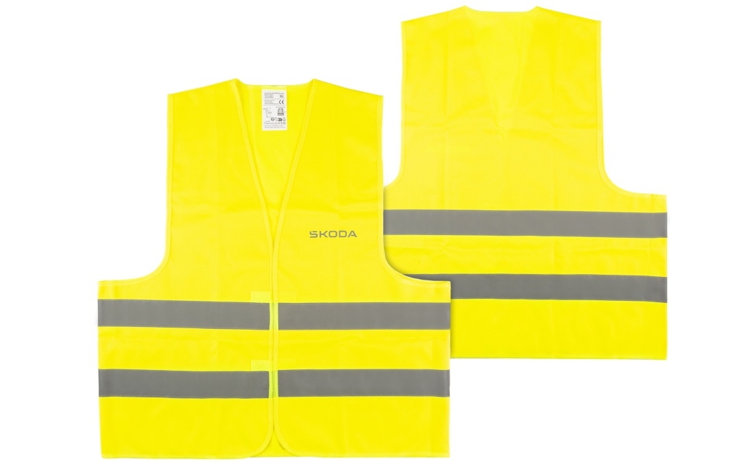 Reflective safety vest - yellow