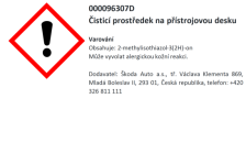 Ošetrujúci prostriedok na prístrojovú dosku