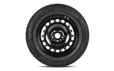 Complete 16" steel wheel with winter tyre for SUPERB III