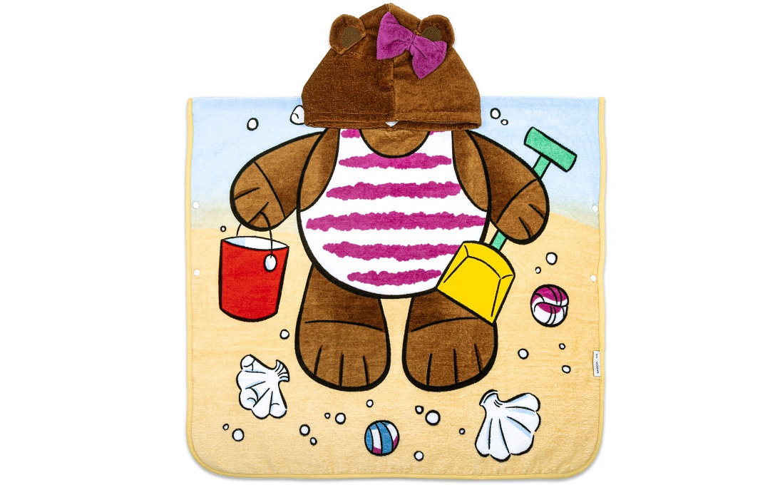 Girl's hooded bath towel