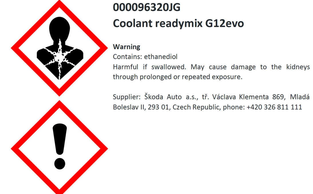 Ready-mix of cooling liquid G12evo 1 l