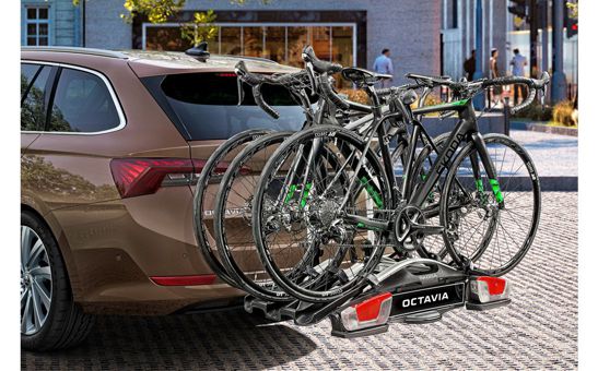 Bicycle rack for tow bars