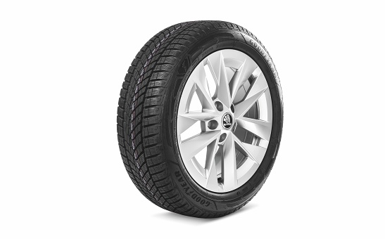 Kompletné zimné koleso ROTARE SILVER 17" pre OCTAVIA IV