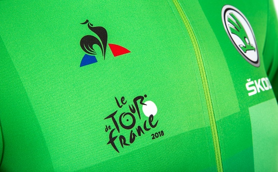 Replika of green jersey TdF 2018