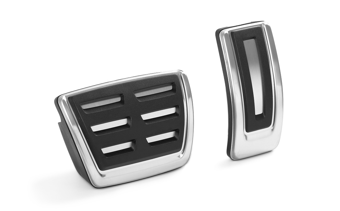 Stainless-steel foot pedal covers