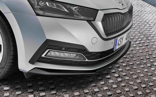 Front bumper spoiler