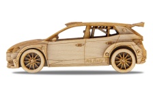 Wooden Model Škoda Fabia RS Rally2