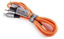 Nabíjací kábel 3v1 USB-C Fabia 