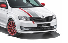 Front spoiler with spoiler lip RAPID Spaceback