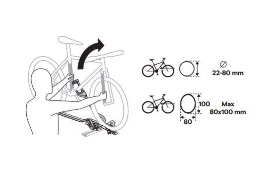 Roof rack for bicycles for Škoda vehicles