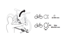 Roof rack for bicycles for Škoda vehicles