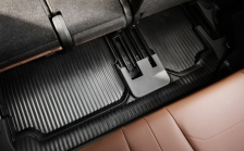 All-weather foot mats  for third row of seats Kodiaq