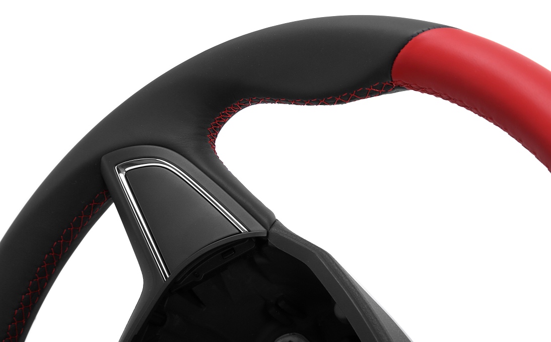 Leather steering wheel - without multifunction RAPID