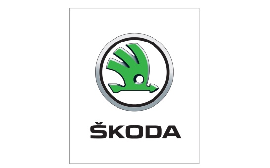 Sticker with SKODA logo