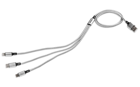 Charging Cable 3in1 USB-A ŠKODA