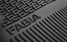 Zadné gumové koberce Fabia III