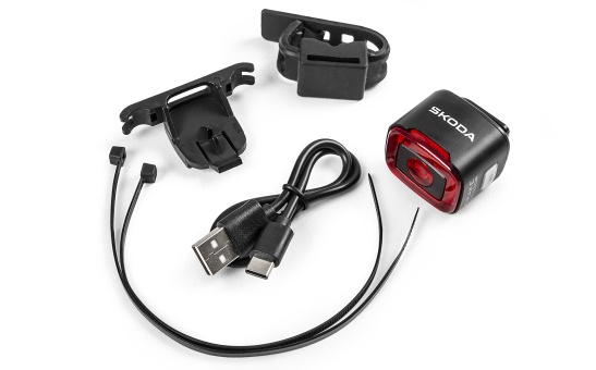 Zadné LED svetlo na bicykel