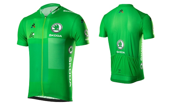 Replika of green jersey TdF 2018