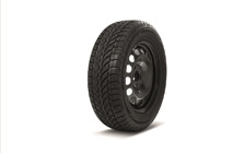 Complete 16" steel wheel with winter tyre KAROQ
