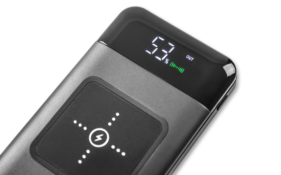 Powerbank 10 000 mAh s bezdrôtovým nabíjaním