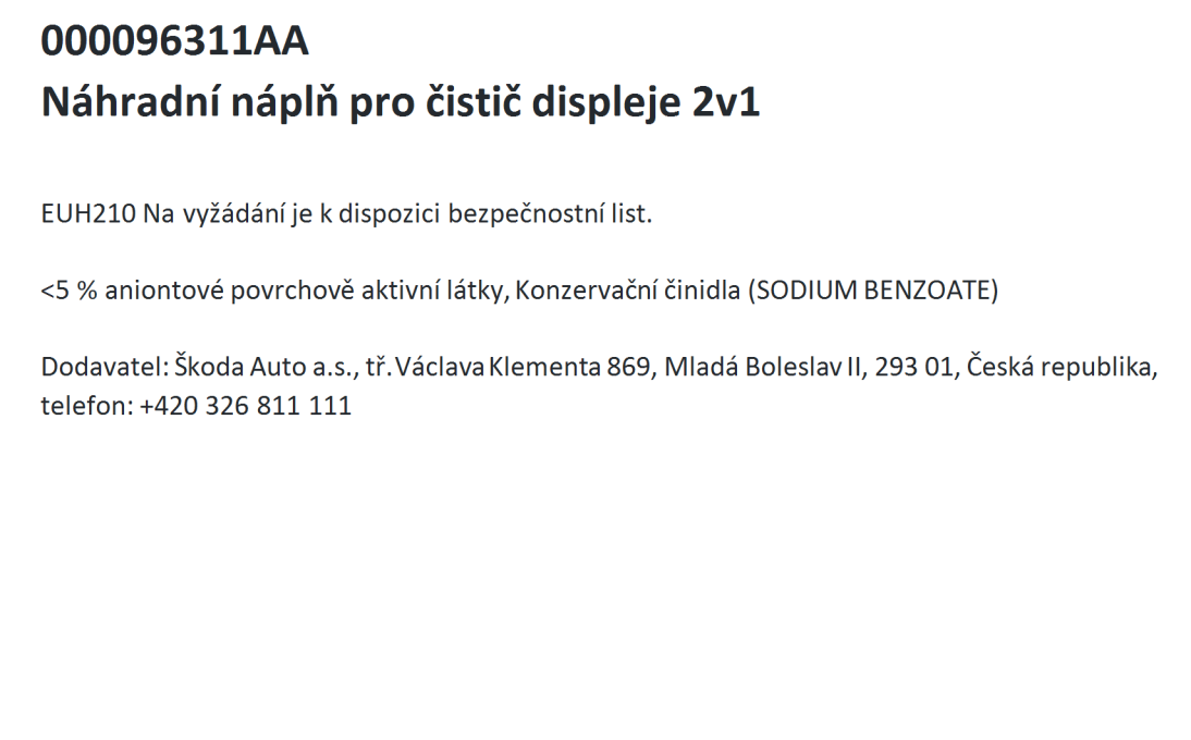 Náhradná náplň pre čistič displeja 2 v 1