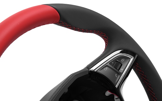 Leather 3-spoke steering wheel