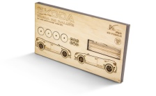 Wooden Model Škoda Fabia RS Rally2