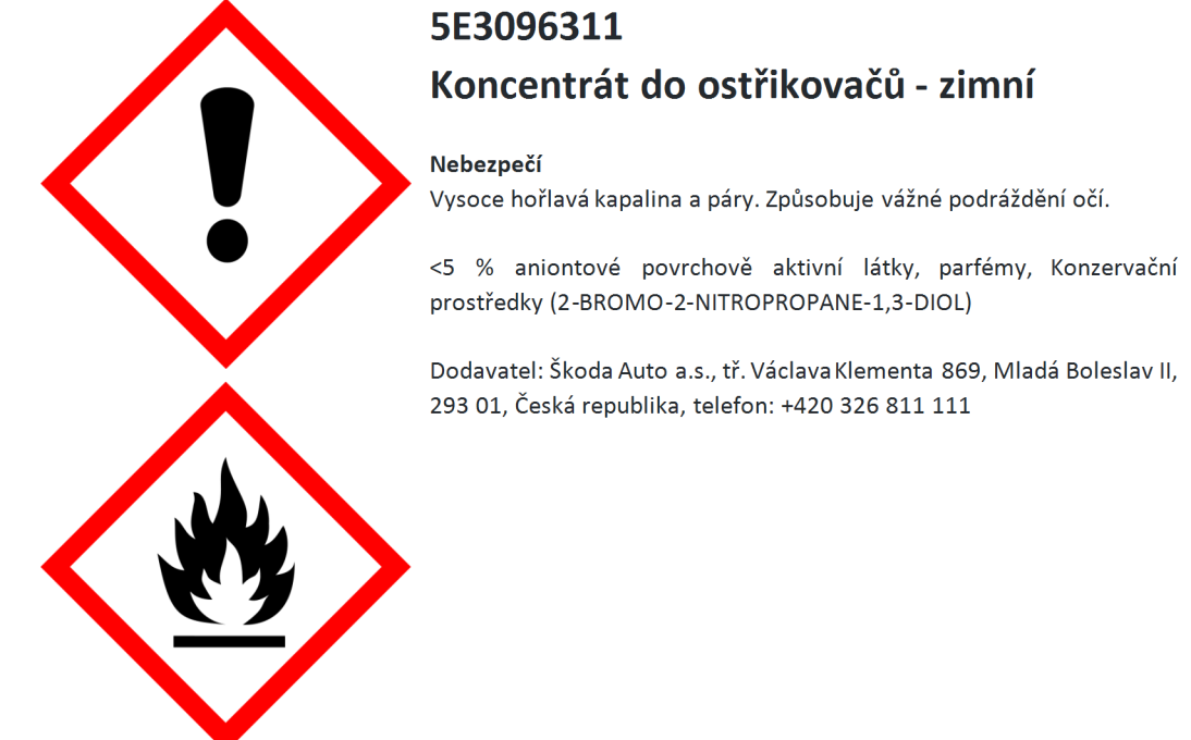 Koncentrát do ostrekovačov - zimný