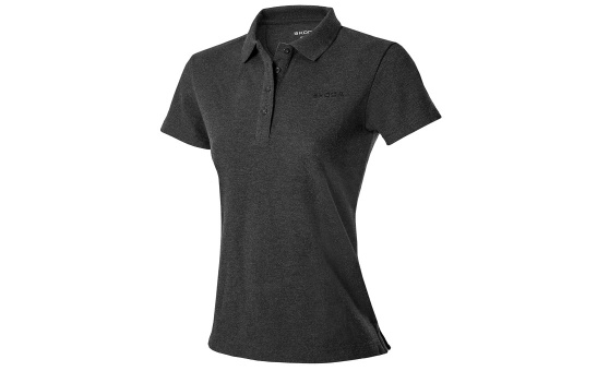 Women's Anthracite Polo Shirt Škoda